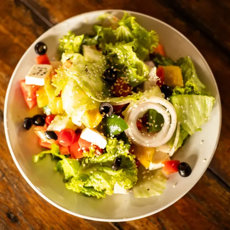 Greek Salad as it is served at A2.