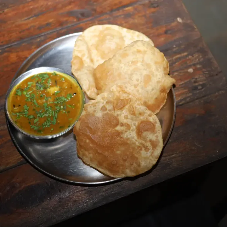 Puri Sabji as it is served at A2.