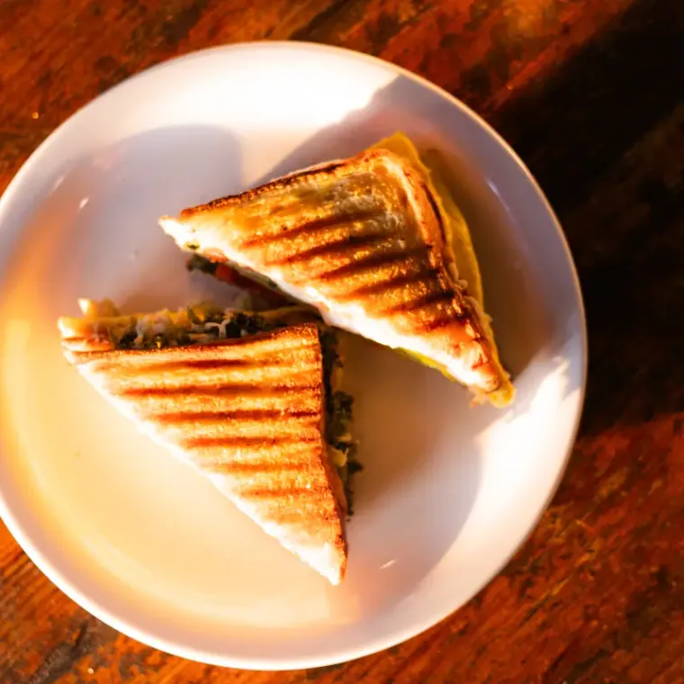 Veg Cheese Sandwich as it is served at A2.
